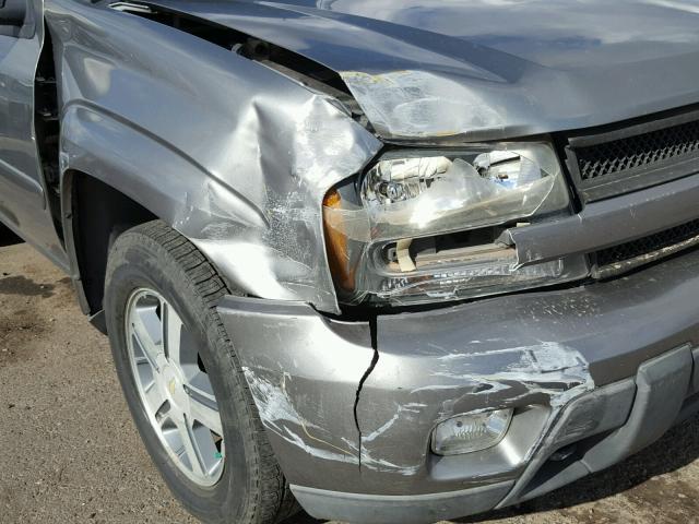 1GNDT13S152131484 - 2005 CHEVROLET TRAILBLAZE SILVER photo 9