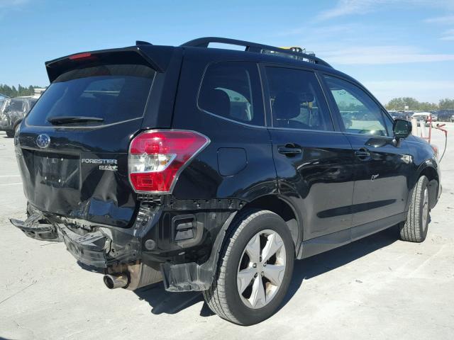 JF2SJAHC8GH503816 - 2016 SUBARU FORESTER 2 BLACK photo 4