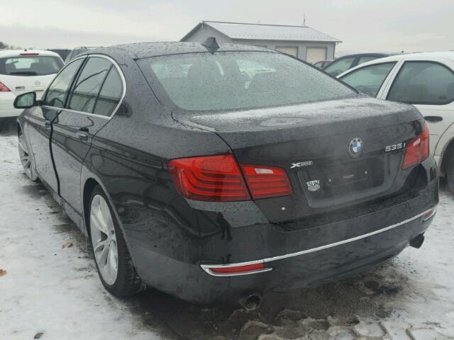 WBA5B3C5XED292326 - 2014 BMW 535 XI BLACK photo 3