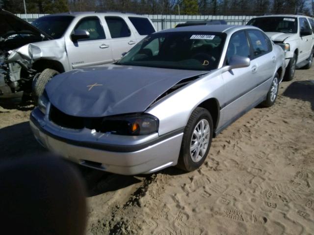 2G1WF52E349123245 - 2004 CHEVROLET IMPALA SILVER photo 2