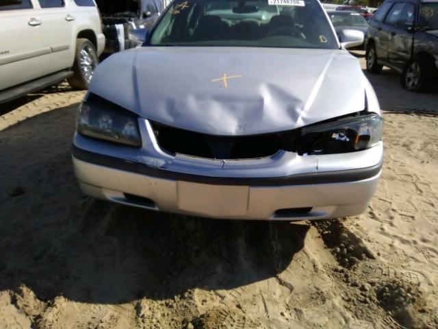 2G1WF52E349123245 - 2004 CHEVROLET IMPALA SILVER photo 9