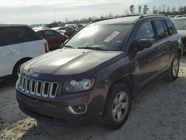 1C4NJCBA8ED803763 - 2014 JEEP COMPASS SP GRAY photo 2