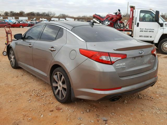 5XXGR4A68CG010745 - 2012 KIA OPTIMA SX SILVER photo 3