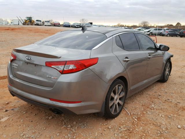 5XXGR4A68CG010745 - 2012 KIA OPTIMA SX SILVER photo 4