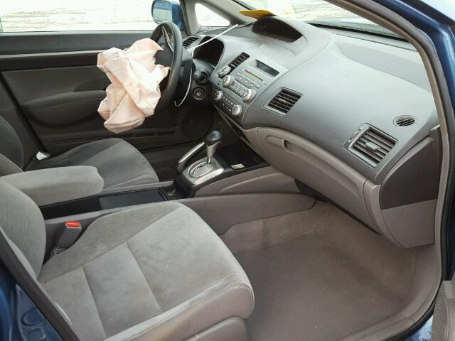 19XFA168X9E027771 - 2009 HONDA CIVIC EX ლურჯი ფოტო 5