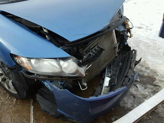 19XFA168X9E027771 - 2009 HONDA CIVIC EX ლურჯი ფოტო 9