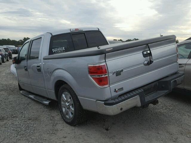 1FTFW1CT4DKF03691 - 2013 FORD F150 SUPER SILVER photo 3