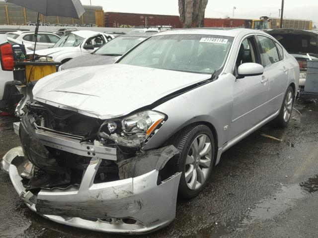 JNKBY01E97M404136 - 2007 INFINITI M45 BASE SILVER photo 2