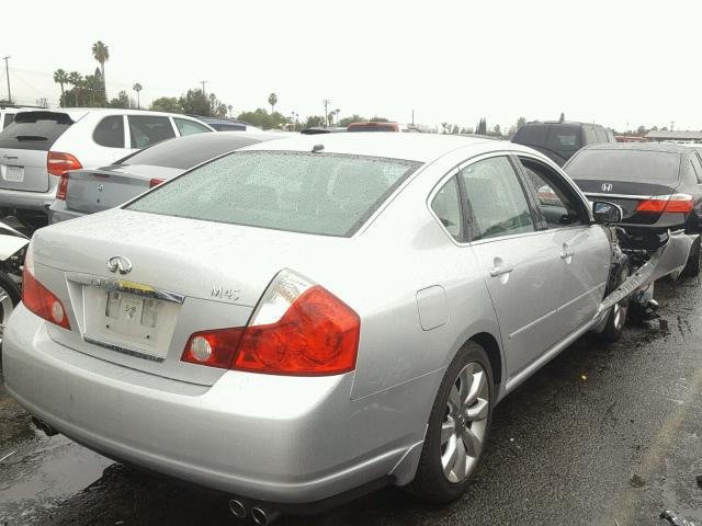 JNKBY01E97M404136 - 2007 INFINITI M45 BASE SILVER photo 4