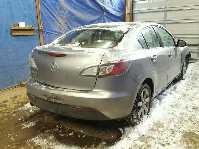 JM1BL1SF6A1274256 - 2010 MAZDA 3 I SILVER photo 4