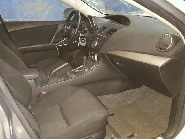 JM1BL1SF6A1274256 - 2010 MAZDA 3 I SILVER photo 5