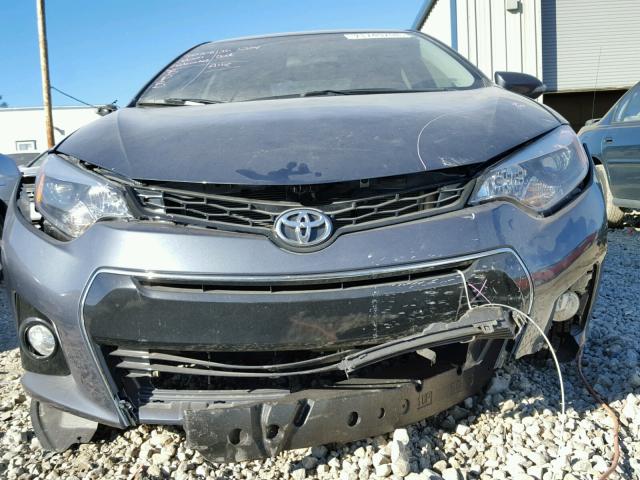 2T1BURHE2GC627784 - 2016 TOYOTA COROLLA L GRAY photo 9