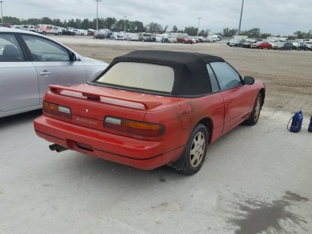 JN3MS36A1NW102113 - 1992 NISSAN 240SX RED photo 4