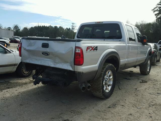 1FT7W2BT2CEB73624 - 2012 FORD F250 SUPER SILVER photo 4