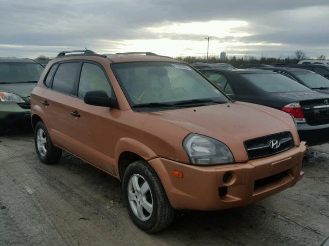 KM8JM12B77U525309 - 2007 HYUNDAI TUCSON GLS ORANGE photo 1