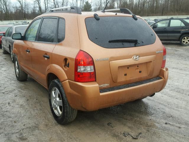 KM8JM12B77U525309 - 2007 HYUNDAI TUCSON GLS ORANGE photo 3