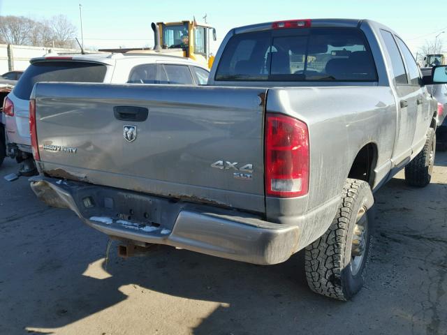 1D7KS28D55J538464 - 2005 DODGE RAM 2500 S GRAY photo 4