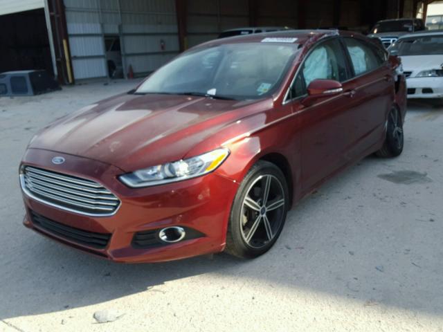 3FA6P0HD7ER174061 - 2014 FORD FUSION SE ORANGE photo 2