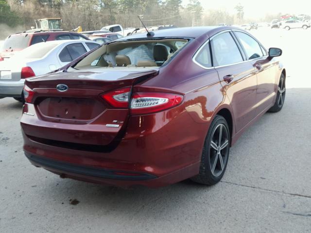 3FA6P0HD7ER174061 - 2014 FORD FUSION SE ORANGE photo 4