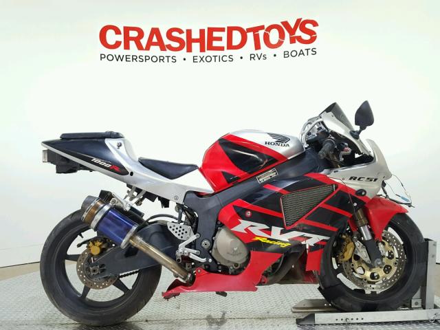 JH2SC45342M201297 - 2002 HONDA RVT1000 R RED photo 1