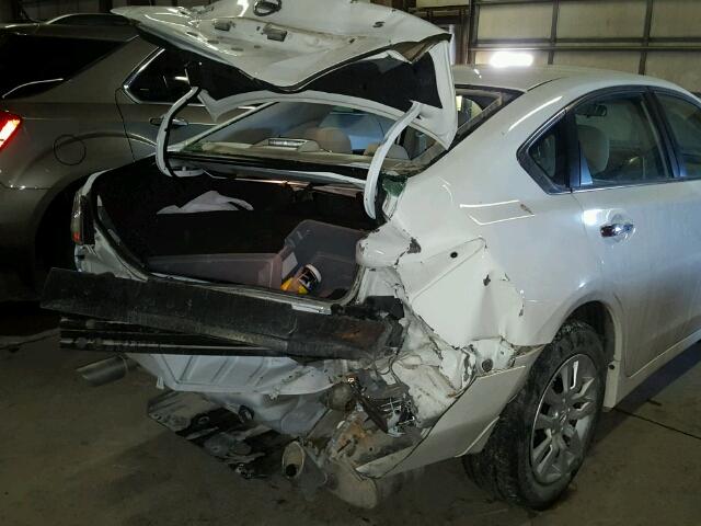 1N4AL3APXFC285506 - 2015 NISSAN ALTIMA 2.5 WHITE photo 9