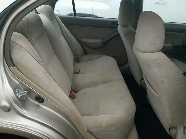 1HGES25711L058234 - 2001 HONDA CIVIC EX 金色 照片 6