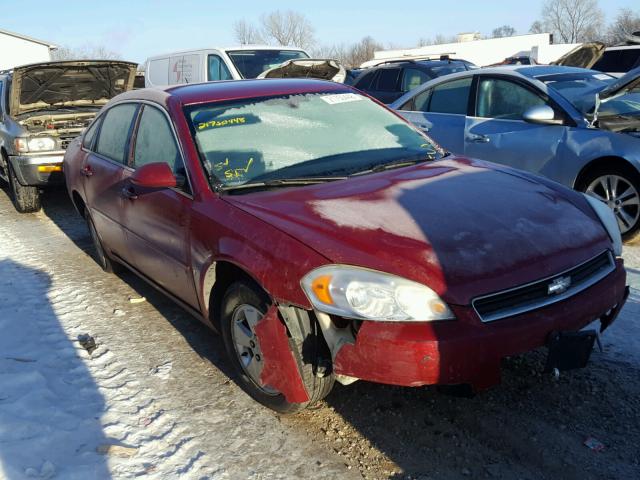 2G1WT58K869350097 - 2006 CHEVROLET IMPALA LT RED photo 1