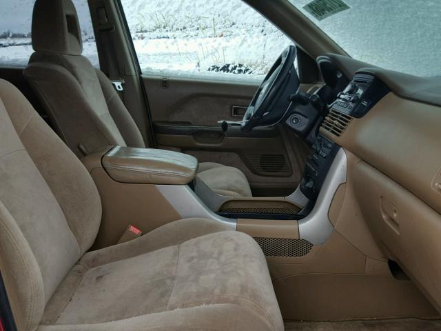 5FNYF18465B004710 - 2005 HONDA PILOT EX BURGUNDY photo 5