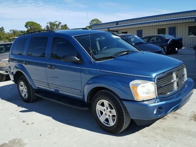 1D4HD48N34F167019 - 2004 DODGE DURANGO SL BLUE photo 1