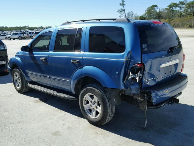 1D4HD48N34F167019 - 2004 DODGE DURANGO SL BLUE photo 3