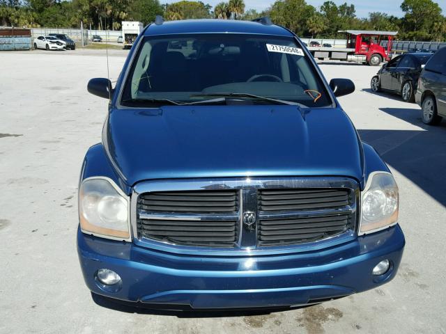 1D4HD48N34F167019 - 2004 DODGE DURANGO SL BLUE photo 9