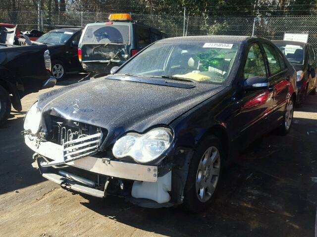 WDBRF92H76F788051 - 2006 MERCEDES-BENZ C GENERATI BLUE photo 2