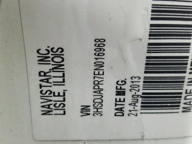 3HSDJAPR7EN016968 - 2014 INTERNATIONAL PROSTAR 白色 照片 10