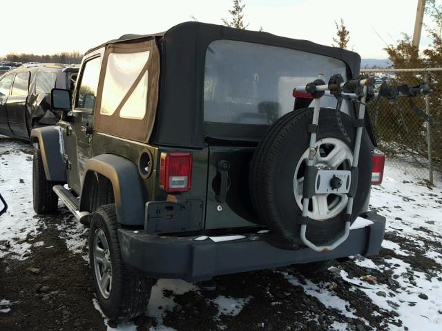 1J4AA2D10AL175469 - 2010 JEEP WRANGLER S GREEN photo 3