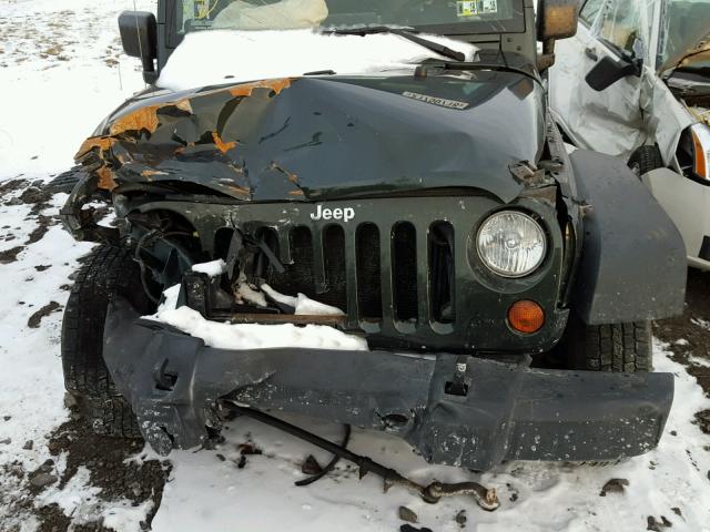 1J4AA2D10AL175469 - 2010 JEEP WRANGLER S GREEN photo 7