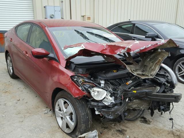 5NPDH4AE2DH438250 - 2013 HYUNDAI ELANTRA GL BURGUNDY photo 1