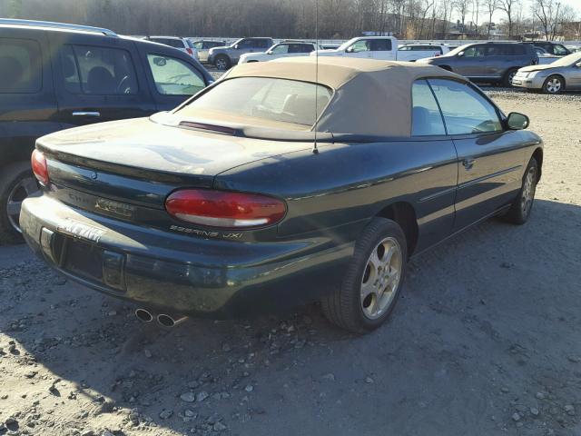 3C3EL55H0WT308374 - 1998 CHRYSLER SEBRING JX GREEN photo 4