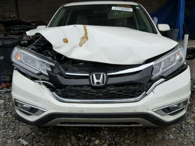 5J6RM3H58FL007258 - 2015 HONDA CR-V EX WHITE photo 9