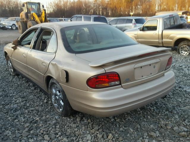 1G3WS52H02F124290 - 2002 OLDSMOBILE INTRIGUE G GOLD photo 3