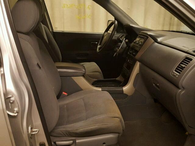 5FNYF18457B027804 - 2007 HONDA PILOT EX SILVER photo 5