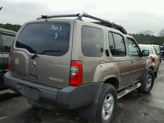 5N1ED28T74C687403 - 2004 NISSAN XTERRA XE TAN photo 4