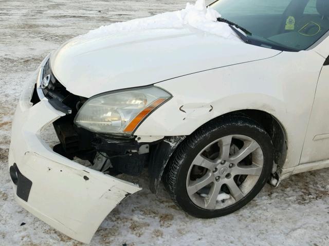 1N4BA41E98C834680 - 2008 NISSAN MAXIMA SE WHITE photo 9