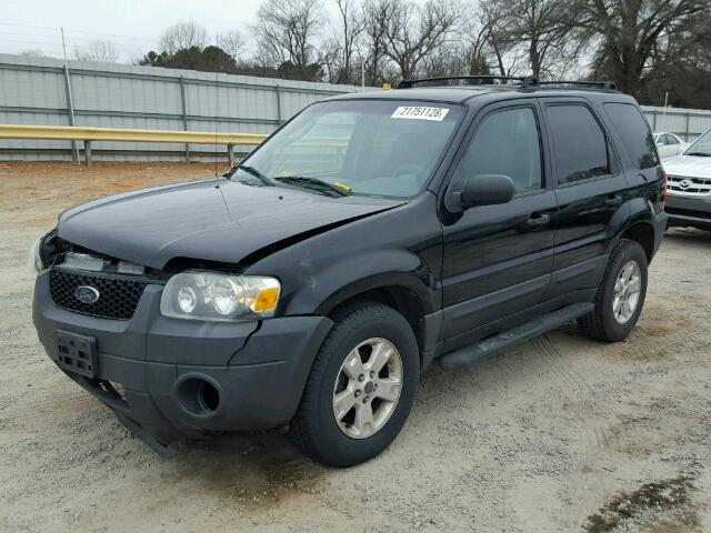 1FMCU03166KB78137 - 2006 FORD ESCAPE XLT BLACK photo 2