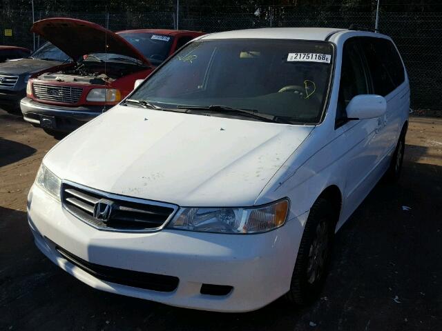 5FNRL18664B010861 - 2004 HONDA ODYSSEY EX WHITE photo 2