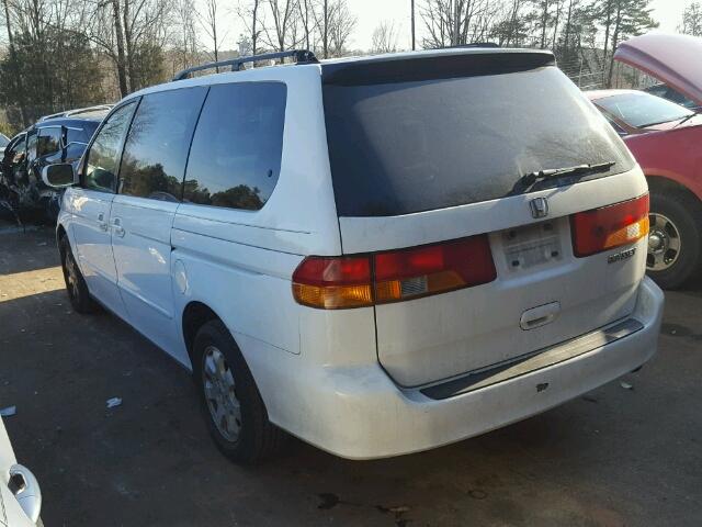 5FNRL18664B010861 - 2004 HONDA ODYSSEY EX WHITE photo 3