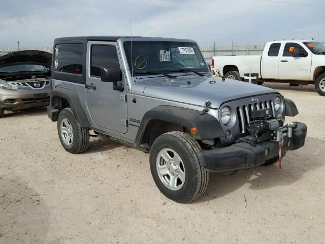 1C4AJWAGXFL591798 - 2015 JEEP WRANGLER S ვერცხლისფერი ფოტო 1