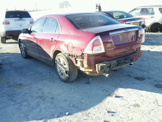 3FAHP08176R193788 - 2006 FORD FUSION SEL BURGUNDY photo 3