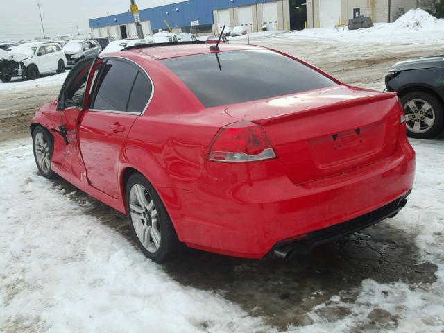 6G2ER57709L204215 - 2009 PONTIAC G8 RED photo 3