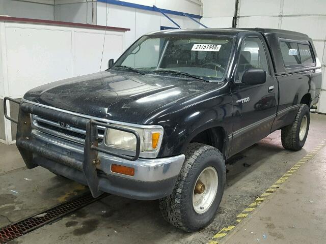 JT4VD20A0R0015786 - 1994 TOYOTA T100 DX BLACK photo 2