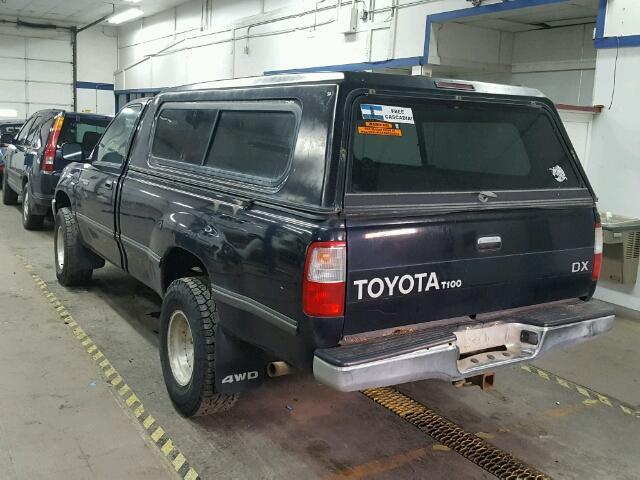 JT4VD20A0R0015786 - 1994 TOYOTA T100 DX BLACK photo 3